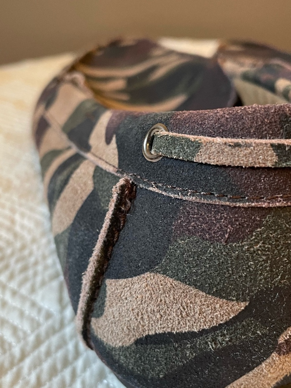 Alfani mens Bromley suede camo driving loafer shoes size 12M - Picture 12 of 13